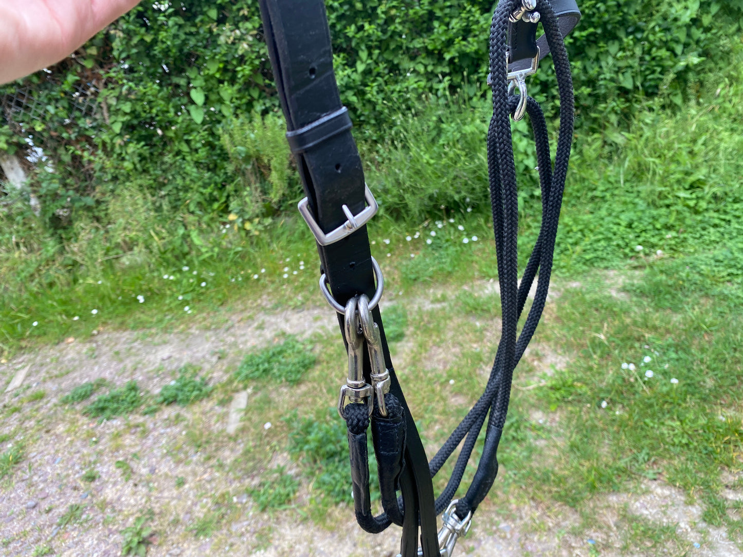 Marque Inconnue - Gogue cuir noir Cheval