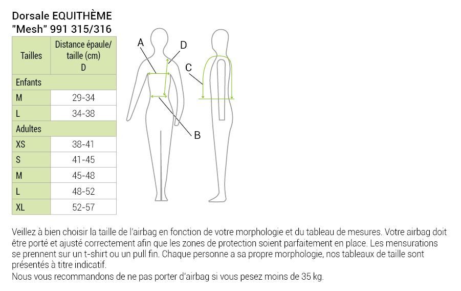 Equithème – Dorsale « Mesh »