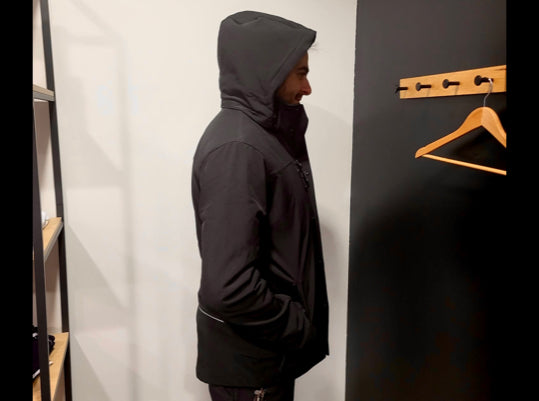 Kevin Staut - Parka à capuche Softshell doublée Homme L