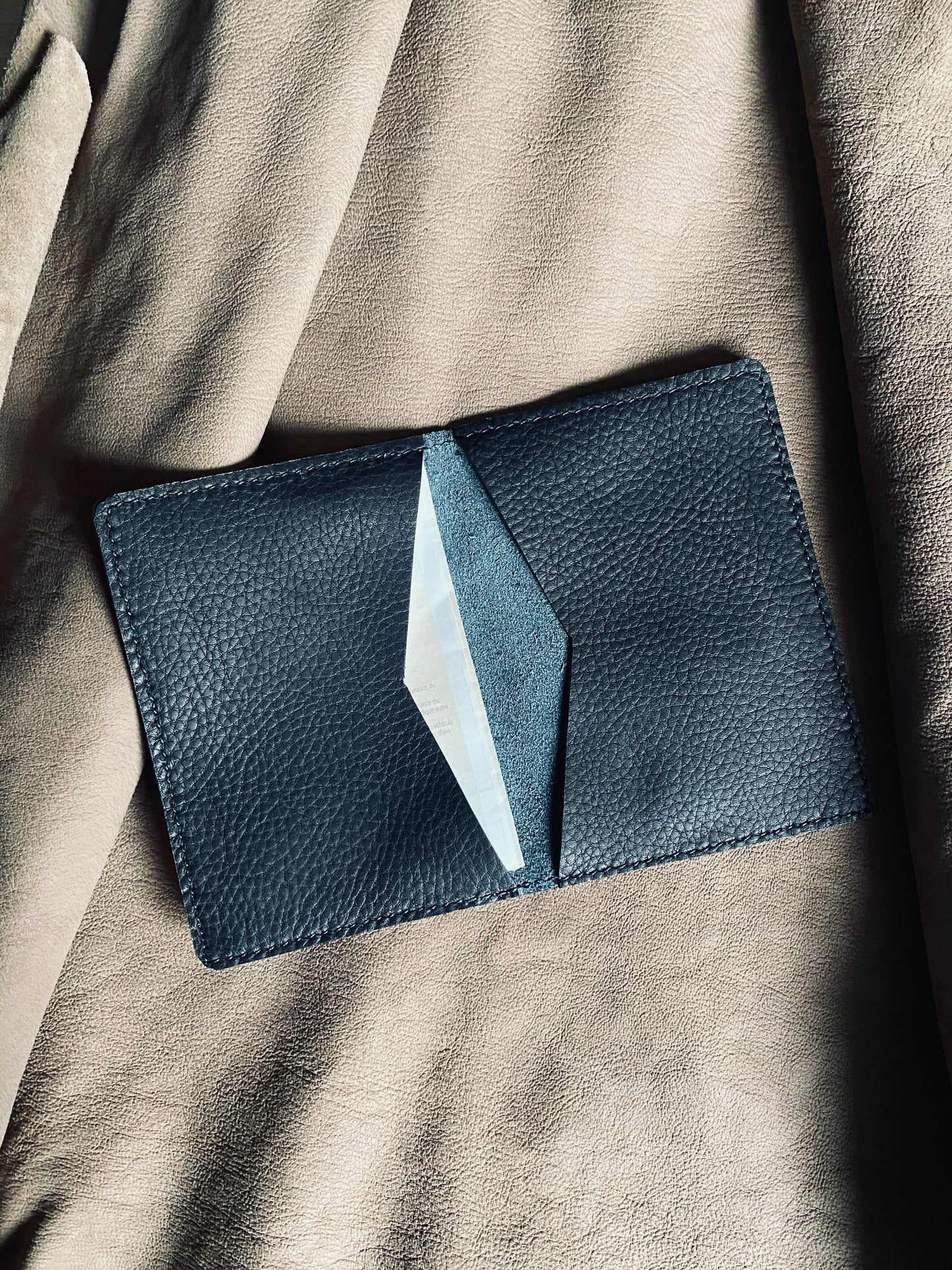 Artisanal - Pochette pour carte grise en cuir