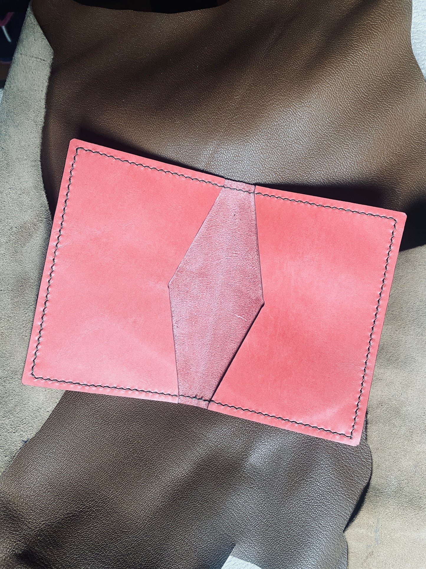 Artisanal - Pochette pour carte grise en cuir